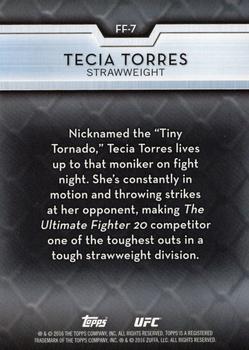 2016 Topps UFC High Impact - Femme Fighters #FF-7 Tecia Torres Back