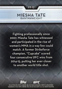 2016 Topps UFC High Impact - Femme Fighters #FF-12 Miesha Tate Back