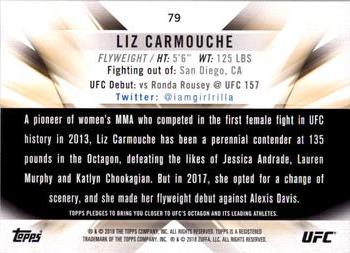 2018 Topps UFC Knockout #79 Liz Carmouche Back