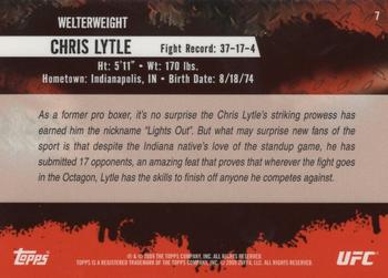 2009 Topps UFC Round 2 - Gold #7 Chris Lytle Back