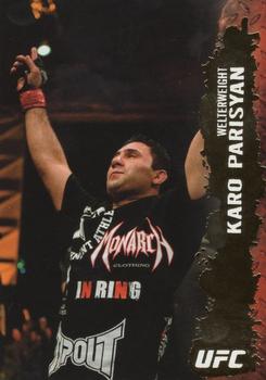 2009 Topps UFC Round 2 - Gold #12 Karo Parisyan Front