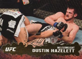 2009 Topps UFC Round 2 - Gold #28 Dustin Hazelett Front