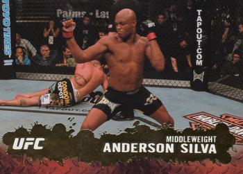 2009 Topps UFC Round 2 - Gold #33 Anderson Silva Front