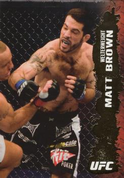 2009 Topps UFC Round 2 - Gold #41 Matt Brown Front