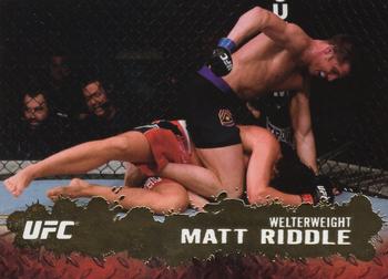 2009 Topps UFC Round 2 - Gold #52 Matt Riddle Front