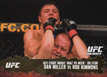 2009 Topps UFC Round 2 - Gold #102 Dan Miller / Rob Kimmons Front