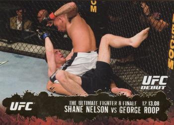 2009 Topps UFC Round 2 - Gold #112 Shane Nelson / George Roop Front