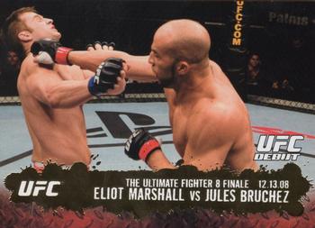 2009 Topps UFC Round 2 - Gold #114 Eliot Marshall / Jules Bruchez Front