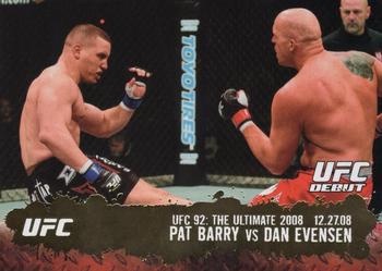 2009 Topps UFC Round 2 - Gold #120 Pat Barry / Dan Evensen Front