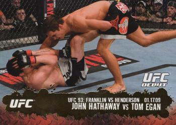 2009 Topps UFC Round 2 - Gold #121 John Hathaway / Tom Egan Front