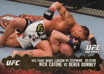 2009 Topps UFC Round 2 - Gold #125 Nick Catone / Derek Downey Front