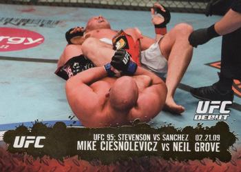 2009 Topps UFC Round 2 - Gold #127 Mike Ciesnolevicz / Neil Grove Front