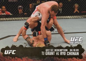 2009 Topps UFC Round 2 - Gold #133 TJ Grant / Ryo Chonan Front