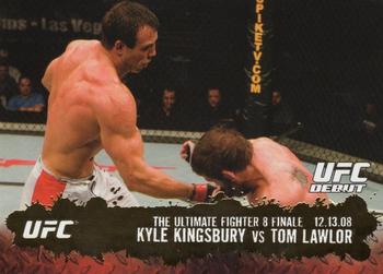 2009 Topps UFC Round 2 - Gold #139 Kyle Kingsbury / Tom Lawlor Front