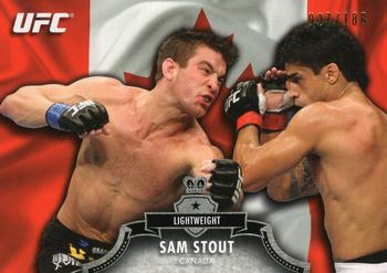 2012 Topps UFC Bloodlines - Country Flag #25 Sam Stout Front