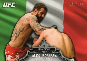 2012 Topps UFC Bloodlines - Country Flag #30 Alessio Sakara Front