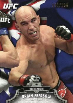 2012 Topps UFC Bloodlines - Country Flag #53 Brian Ebersole Front