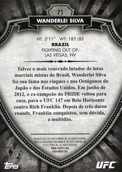 2012 Topps UFC Bloodlines - Country Flag #71 Wanderlei Silva Back