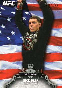 2012 Topps UFC Bloodlines - Country Flag #81 Nick Diaz Front