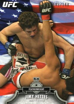 2012 Topps UFC Bloodlines - Country Flag #89 Jimy Hettes Front