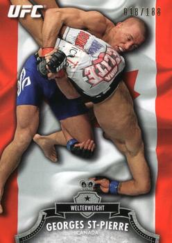 2012 Topps UFC Bloodlines - Country Flag #100 Georges St-Pierre Front