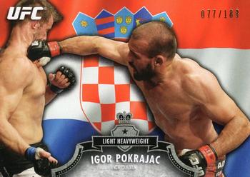 2012 Topps UFC Bloodlines - Country Flag #124 Igor Pokrajac Front