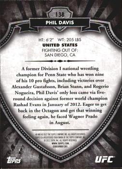 2012 Topps UFC Bloodlines - Country Flag #138 Phil Davis Back