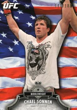 2012 Topps UFC Bloodlines - Country Flag #142 Chael Sonnen Front