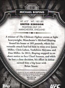 2012 Topps UFC Bloodlines - Red #110 Michael Bisping Back