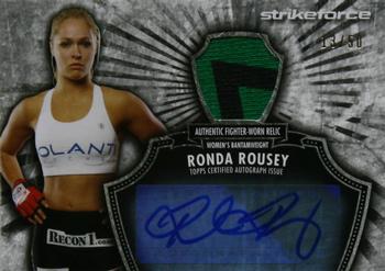 2012 Topps UFC Bloodlines - Fighter Autograph Relics #FAR-RR Ronda Rousey Front