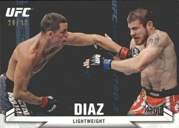 2013 Topps UFC Knockout - Blue #14 Nate Diaz Front