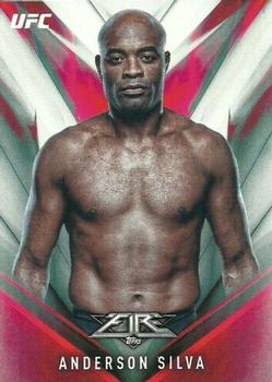 2017 Topps Fire UFC #3 Anderson Silva Front