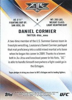 2017 Topps Fire UFC #5 Daniel Cormier Back