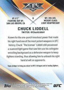 2017 Topps Fire UFC #9 Chuck Liddell Back