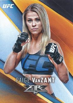 2017 Topps UFC Fire #21 Paige VanZant Front