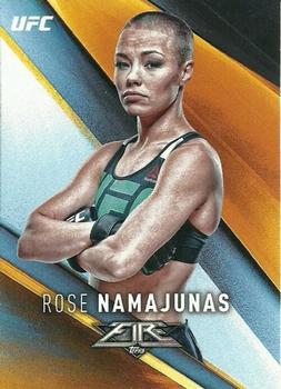 2017 Topps Fire UFC #50 Rose Namajunas Front