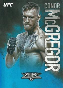 2017 Topps UFC Fire - Blue Flame #2 Conor McGregor Front
