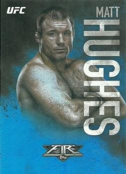 2017 Topps Fire UFC - Blue Flame #6 Matt Hughes Front