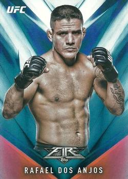 2017 Topps Fire UFC - Blue Flame #22 Rafael Dos Anjos Front