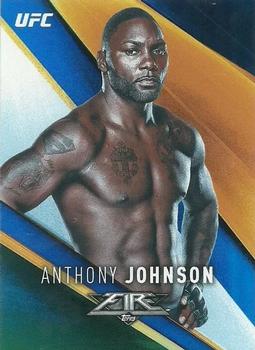 2017 Topps Fire UFC - Blue Flame #42 Anthony Johnson Front