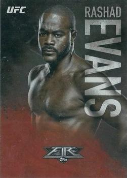 2017 Topps UFC Fire - Red Hot #20 Rashad Evans Front