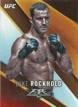 2017 Topps UFC Fire - Red Hot #35 Luke Rockhold Front