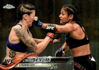 2018 Topps Chrome UFC #18 Cynthia Calvillo Front