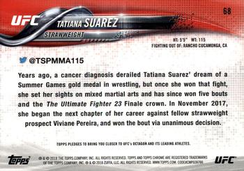 2018 Topps Chrome UFC #68 Tatiana Suarez Back