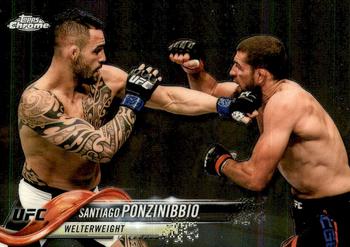 2018 Topps Chrome UFC #88 Santiago Ponzinibbio Front