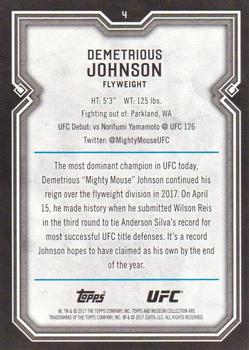 2017 Topps Museum Collection UFC - Copper #4 Demetrious Johnson Back