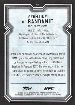 2017 Topps Museum Collection UFC - Copper #40 Germaine de Randamie Back