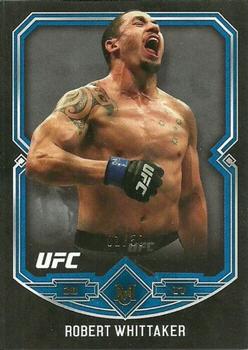 2017 Topps Museum Collection UFC - Sapphire #26 Robert Whittaker Front