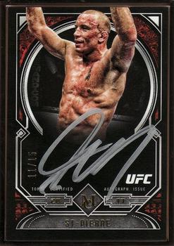 2017 Topps Museum Collection UFC - Museum Collection Framed Autographs Gold #FA-GS Georges St-Pierre Front