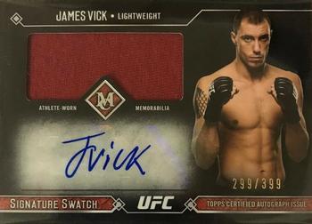 2017 Topps Museum Collection UFC - Single-Fighter Signature Swatches Relic Autographs #SSAR-JV James Vick Front